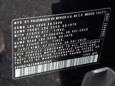 2022 Volkswagen Taos 1.5T S
