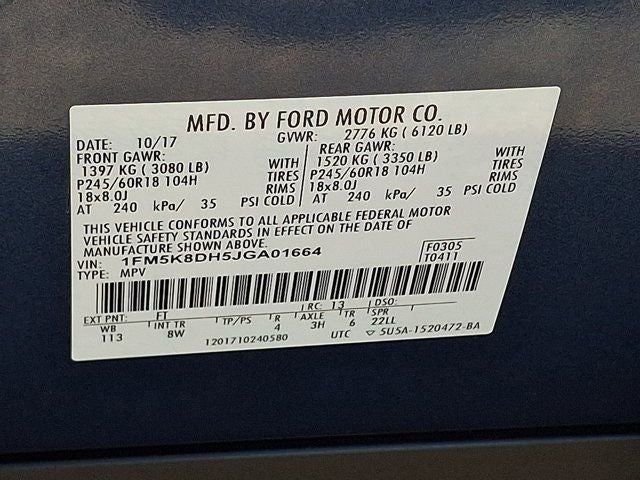 2018 Ford Explorer XLT