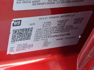 2022 Chevrolet Silverado 1500 LTD LT Trail Boss