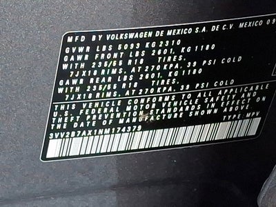 2022 Volkswagen Tiguan 2.0T SE