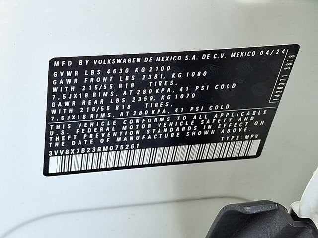 2024 Volkswagen Taos 1.5T S