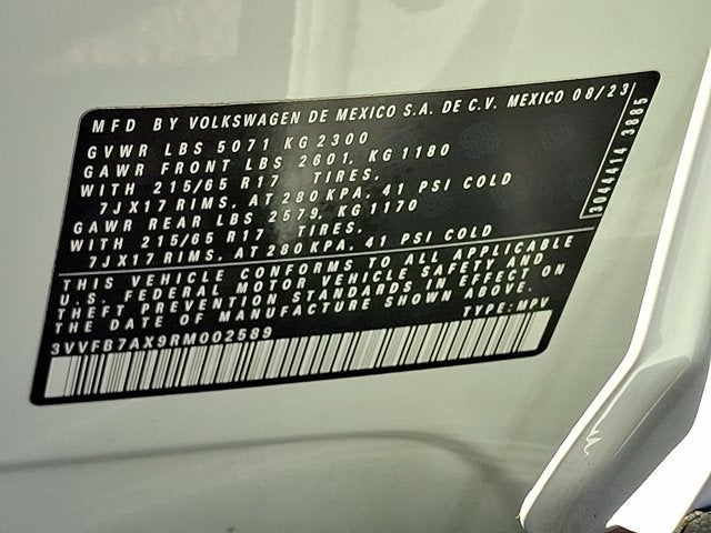 2024 Volkswagen Tiguan 2.0T S
