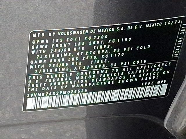 2023 Volkswagen Tiguan 2.0T SE