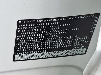 2023 Volkswagen Tiguan 2.0T SE