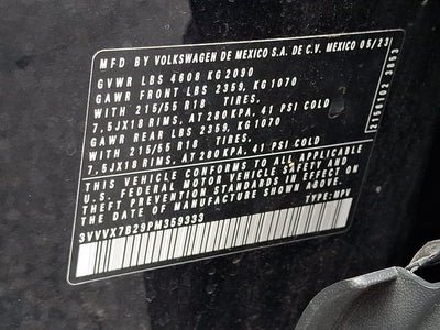 2023 Volkswagen Taos 1.5T SE