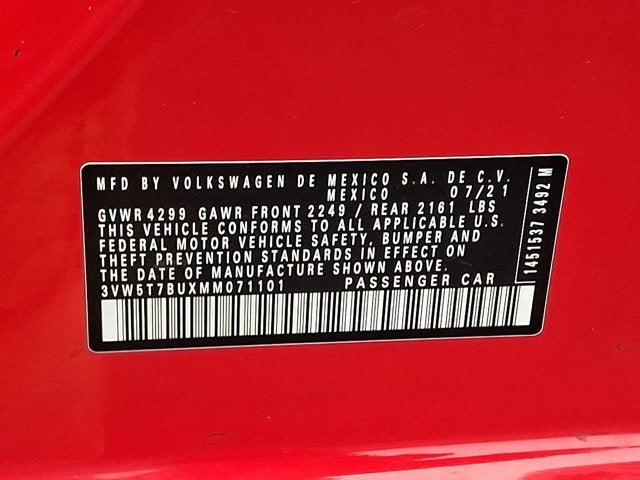 2021 Volkswagen Jetta GLI 2.0T Autobahn