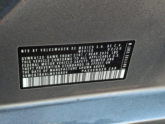 2020 Volkswagen Jetta 1.4T SE