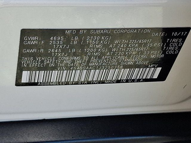 2018 Subaru Outback 2.5i