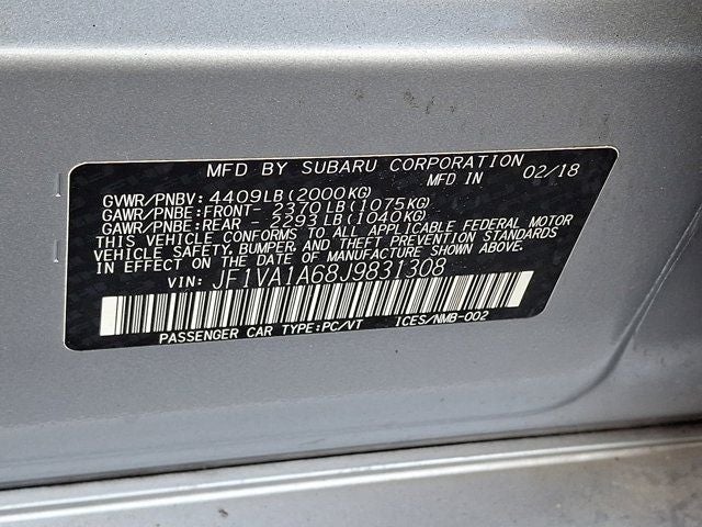 2018 Subaru WRX Base