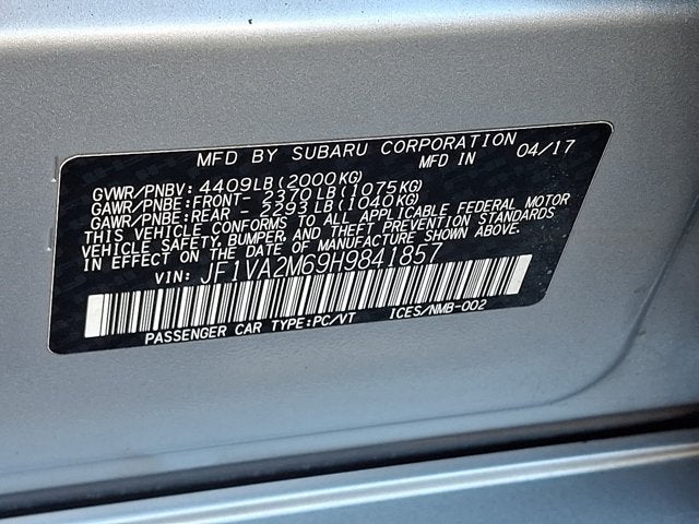 2017 Subaru WRX STi