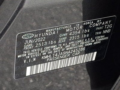 2022 Hyundai Sonata SEL