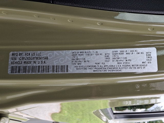 2026 Jeep Wrangler Sport S