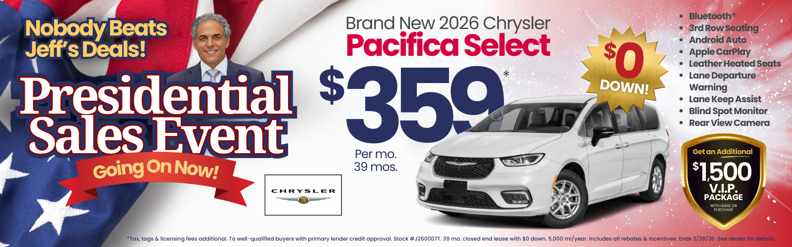 chrysler pacifica deal